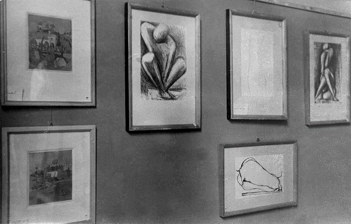Opere di Giuseppe Micieli esposte "fuori concorso" al "Premio Comiso 1950"