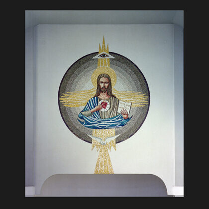 "Sacro Cuore" 1988, mosaico ø cm 280