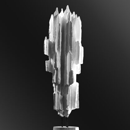 "Ascetica" 1969 gesso, cm 50x18x14