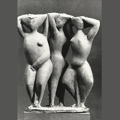 "Danza" 1950 terracotta, cm 34x24x16