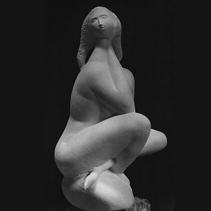 "Donna al mare" 1956 gesso