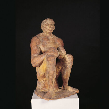 "Pugile" 1952 terracotta cm 32 x 18 x 17