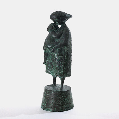 "Le sorelline" 1959 bronzo cm 44 x 16 x 16