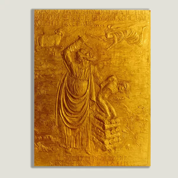"Sacrificio di Abramo" 1978 Gesso Patinato