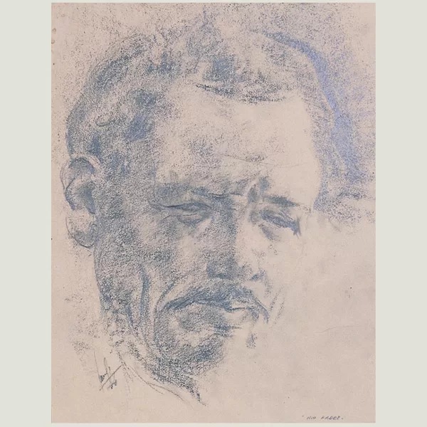 "Mio padre" 1944 carboncino su carta cm 24 X 19
