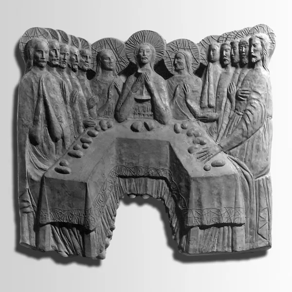 "Ultima Cena" 1967 Terracotta patinata cm 50 x 45