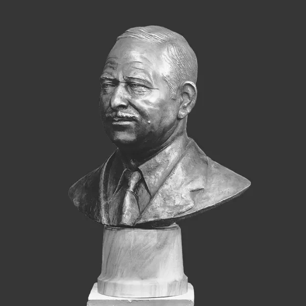 "Busto per cappella", 1974 bronzo, grandezza naturale