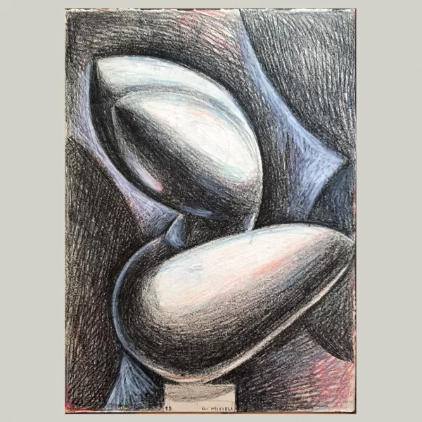 "Torso" 1959, pastelli colorati