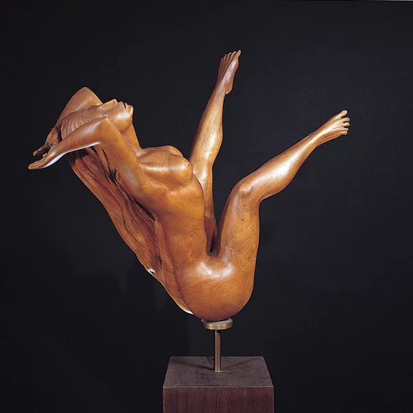 "Dopo il tuffo" 1982 noce cm 58x54x28