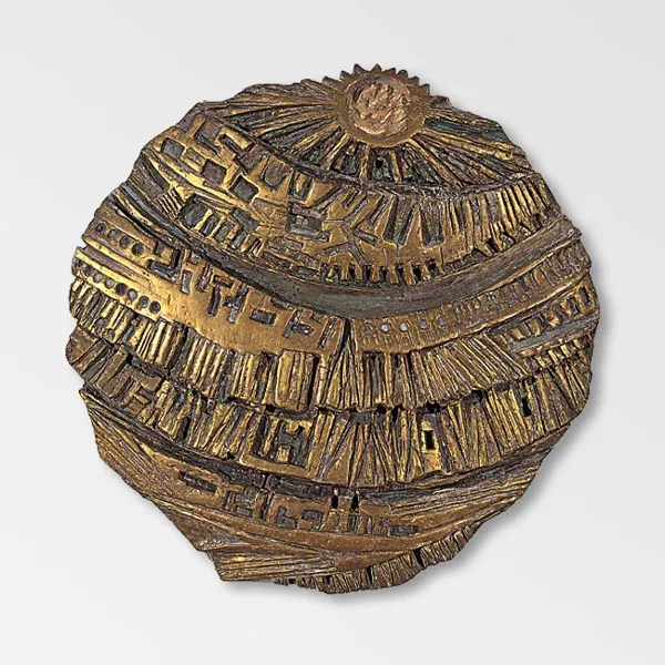 "Terra cielo e mare" 1969 terracotta policroma ø cm 50