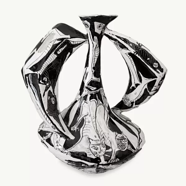 "Gatti" 1952, vaso in ceramica