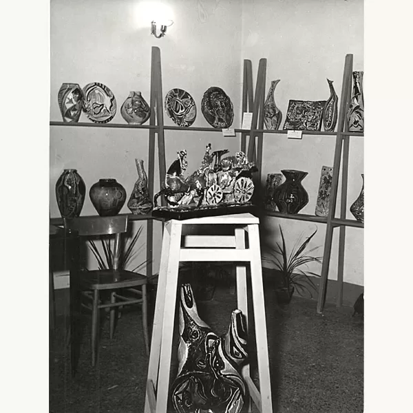 "Esposizione ceramiche" 1954 laboratorio di comiso