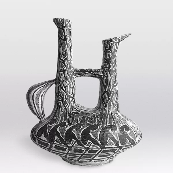 "Trireme" 1955 vaso in ceramica