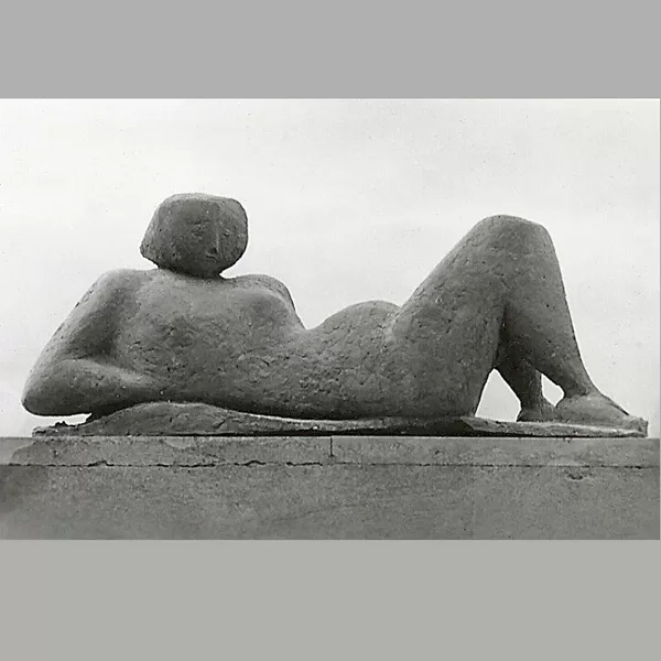 "Bozzetto per grande statua da giardino" 1955 cemento