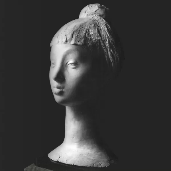 "Cinesina" 1947 gesso patinato grandezza al vero