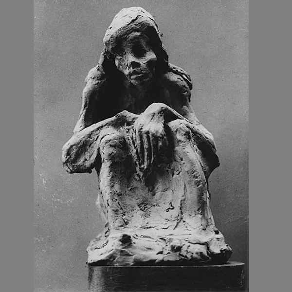 "Derelitta" 1944 terracotta cm 25 x 12 x 12 
