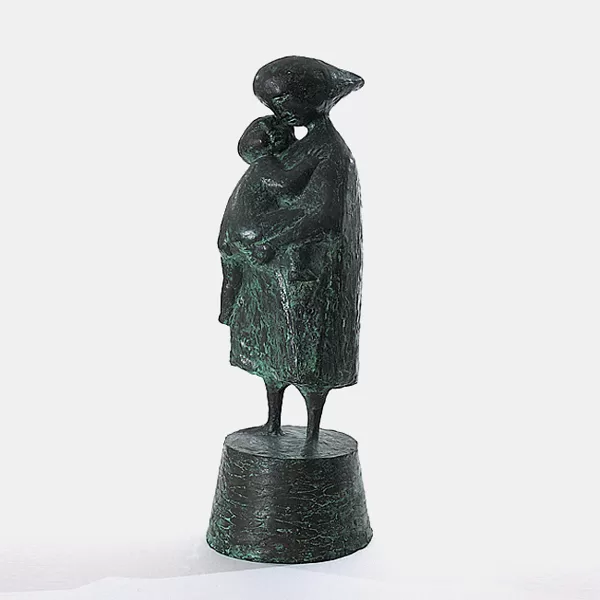 "Le sorelline" 1959 bronzo cm 44 x 16 x 16